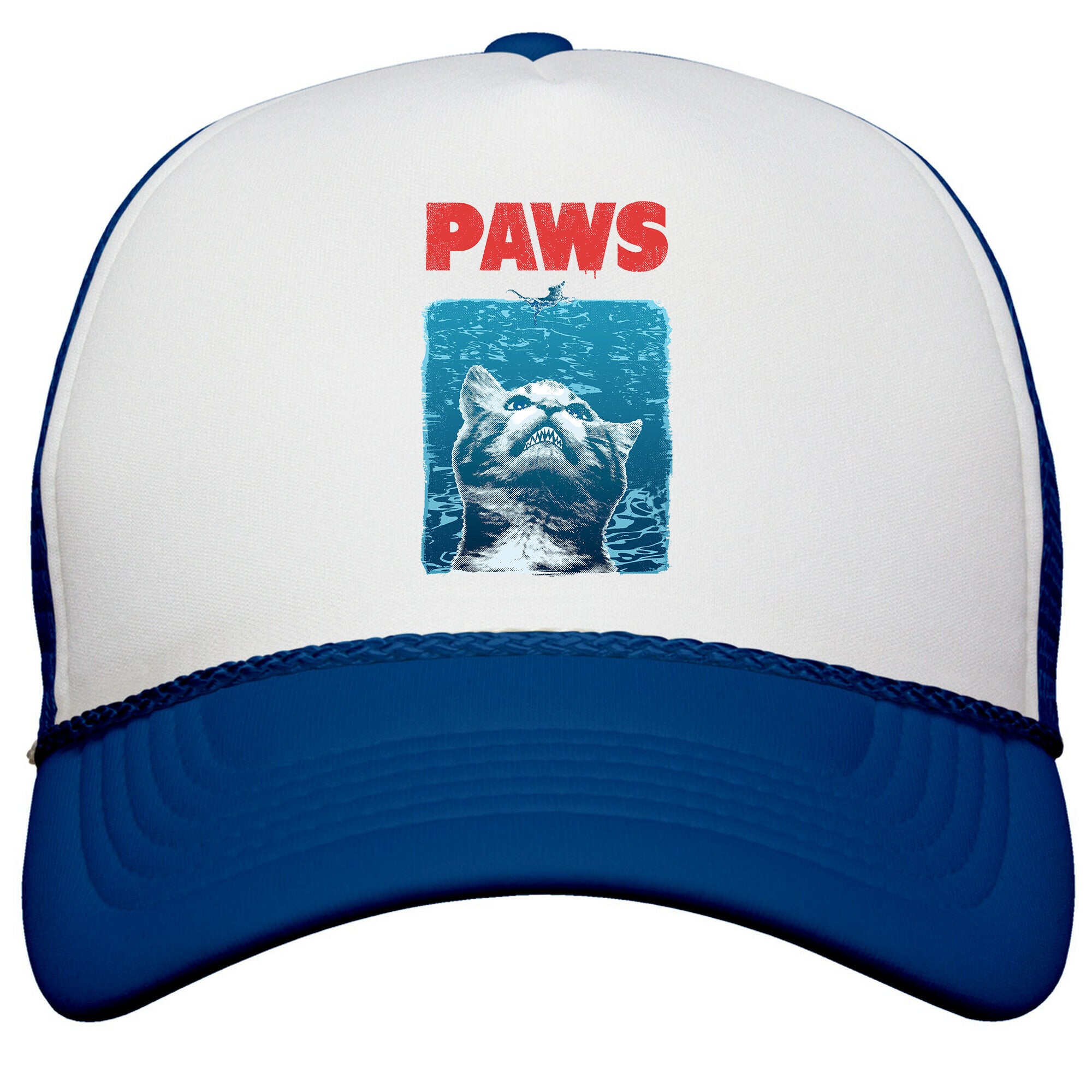 PAWS \(Jaws Parody\) Snapback Trucker Hat